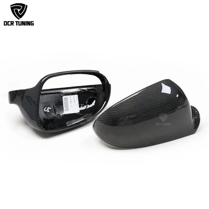 Volkswagen VW Golf 5 Without Lane Assit Replacement Style Carbon Fiber Rear Mirror Cover 2003 2004 2005 2006 2007 2008 2009