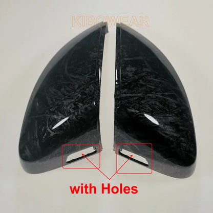 Pair for Audi A3 S3 8V Forged Carbon pattern Side Wing Mirror Cover 2017 Replace 2015 2016 2018 2013 2014 2019