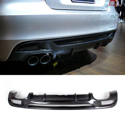 Rear Bumper Diffuser Lip Spoiler for BMW 1Series E82 E88 128i 135i M Sport 2008-2013 M Tech Coupe Convertible Carbon Fiber / FRP