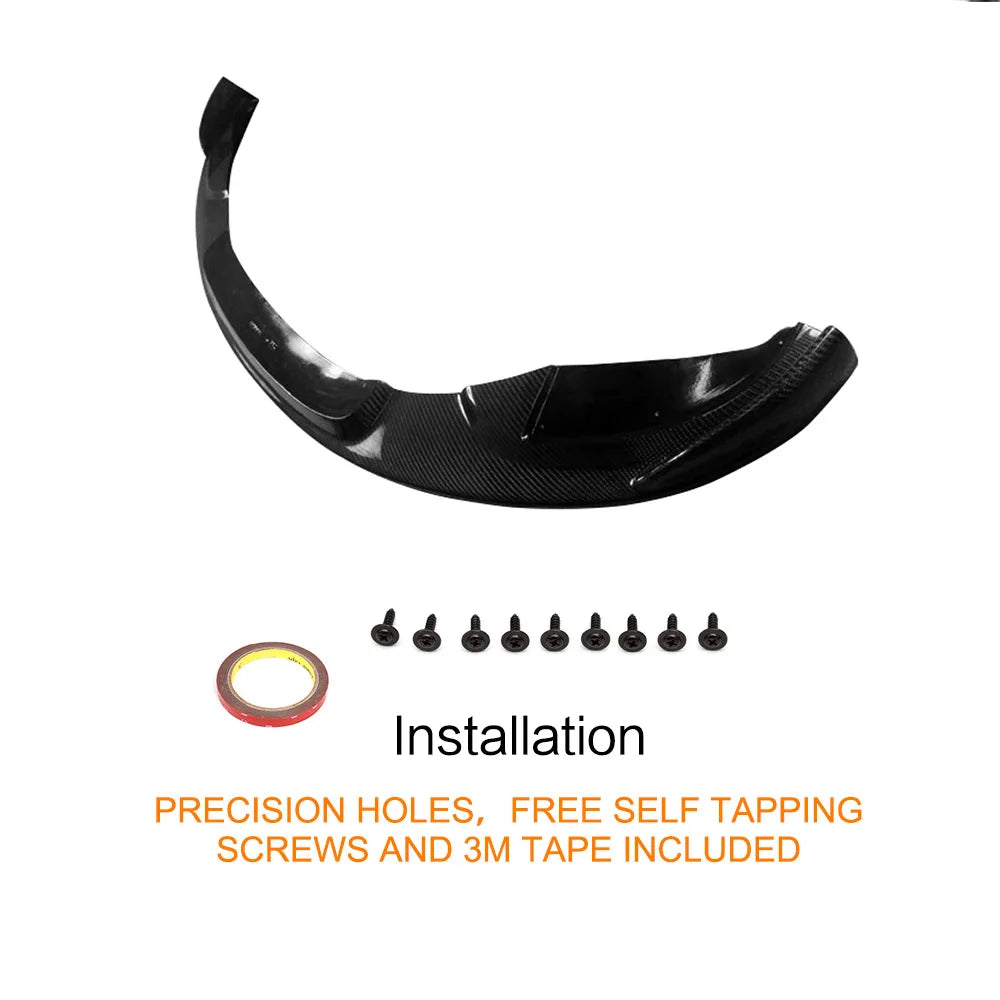 Carbon Fiber / FRP Front Bumper Lip Splitters Spoiler for BMW 3 Series E90 E92 E93 M3 2007 - 2013 Front Bumper Lip Spoiler