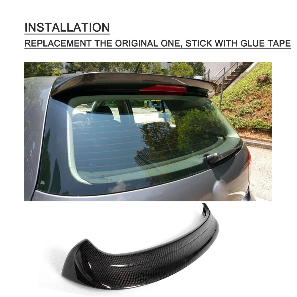 Car Rear Roof Lip Spoiler for Volkswagen VW Golf 5 V MK5 R32 GTI 2006 - 2009 Rear Window Spoiler Carbon Fiber / FRP