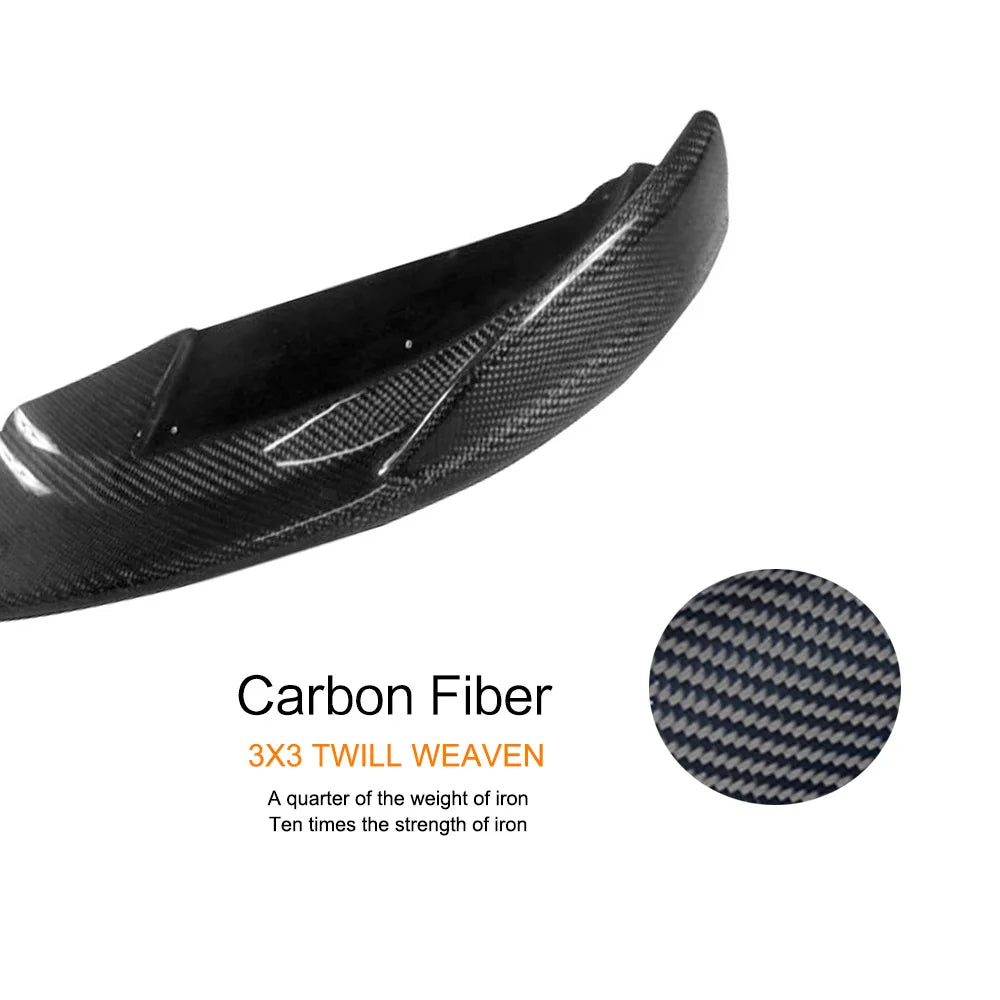 Carbon Fiber / FRP Front Bumper Lip Splitters Spoiler for BMW 3 Series E90 E92 E93 M3 2007 - 2013 Front Bumper Lip Spoiler