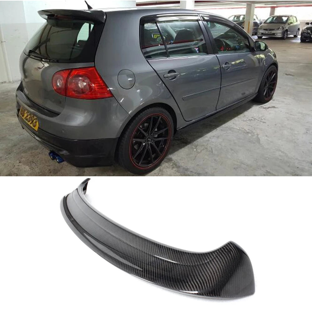 Car Rear Roof Lip Spoiler for Volkswagen VW Golf 5 V MK5 R32 GTI 2006 - 2009 Rear Window Spoiler Carbon Fiber / FRP