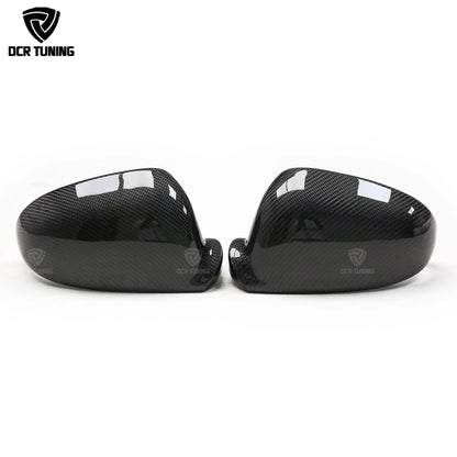 Volkswagen VW Golf 5 Without Lane Assit Replacement Style Carbon Fiber Rear Mirror Cover 2003 2004 2005 2006 2007 2008 2009