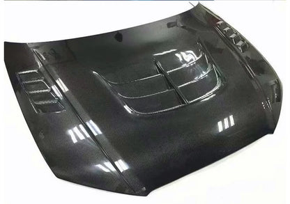 Real High Quality Carbon Fiber Front Engine Hood Vent Cover Fits For Audi A3 S3 2014-2019