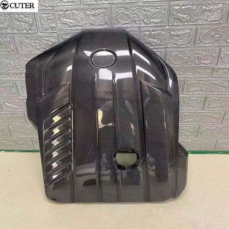 A90 Original Style Carbon Fiber Engine Cover Hood Bonnet for Toyota Supra A90 Car Body Kit 2022