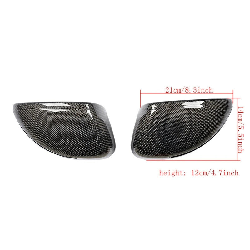 Real Carbon Fiber Car Side Rearview Mirror Cover For TT TTS 2008-2014 For Audi R8 2007-2011 Cap Spare Replace Parts Accessories