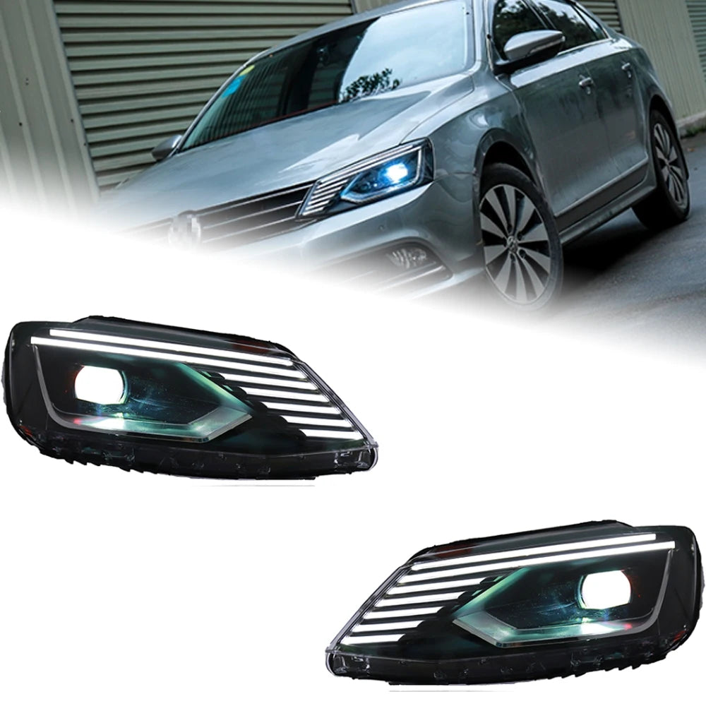 AKD Car Styling for VW Jetta Headlights 2011-2018 Jetta Gli LED Headlight Europe Version Led Drl Hid Bi Xenon Auto Accessories