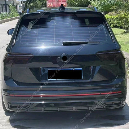 Volkswagen Tiguan MK2 Rline Facelift 2022-2023+ MD Style ABS Car Rear Bumper Diffuser Splitter Spoiler Lip Body Kits