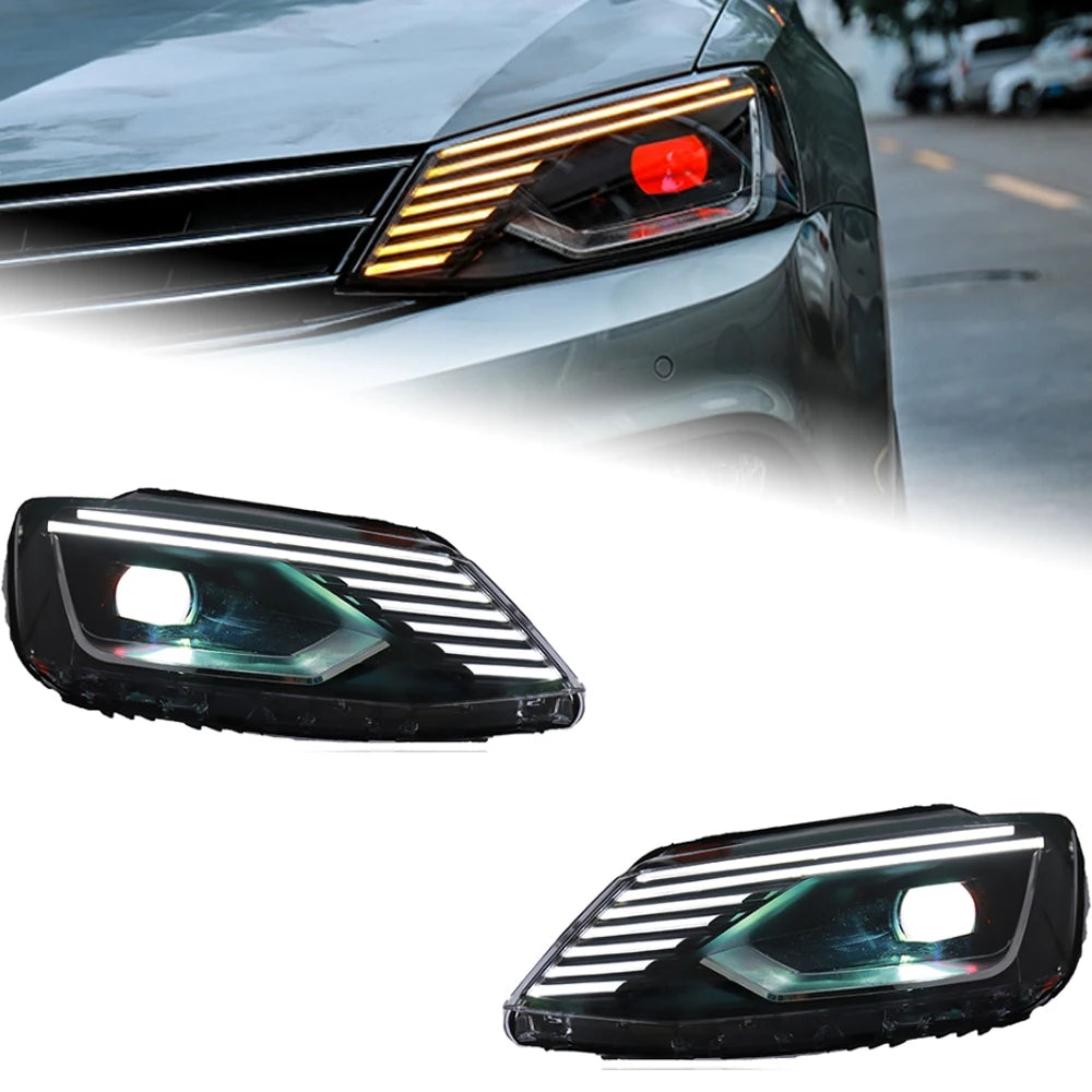 AKD Car Styling for VW Jetta Headlights 2011-2018 Jetta Gli LED Headlight Europe Version Led Drl Hid Bi Xenon Auto Accessories