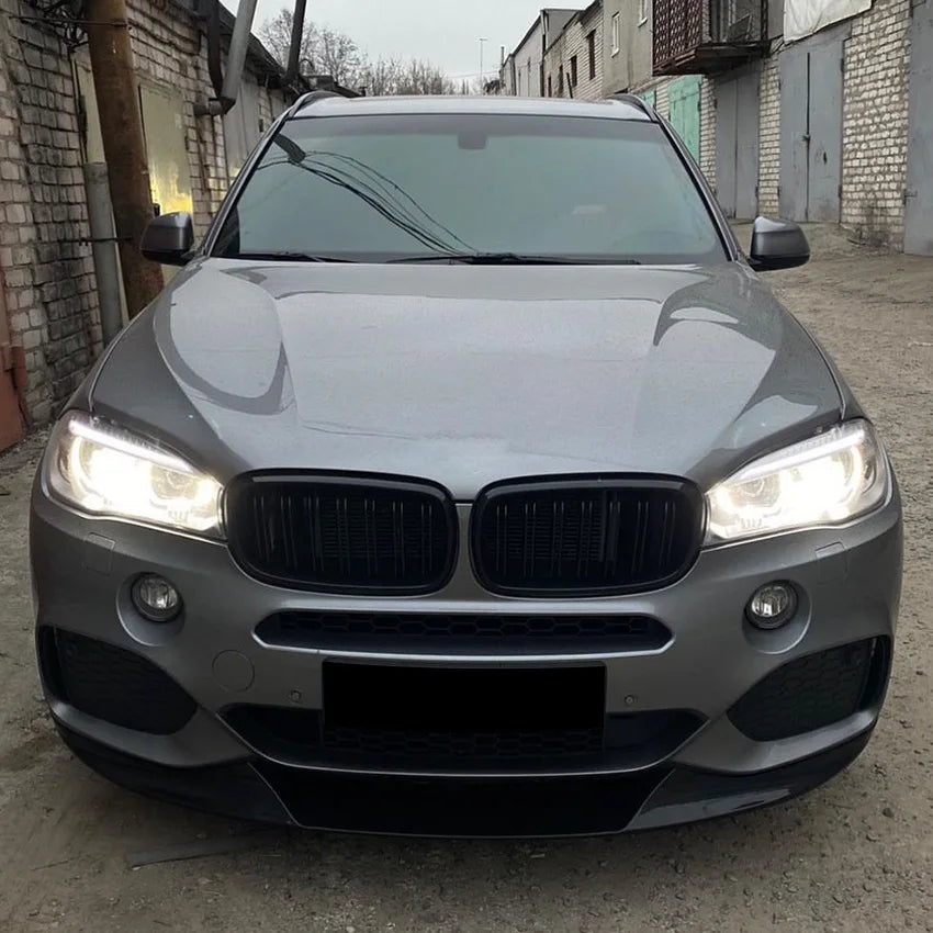 Car Front Bumper Splitter Lip Body Kit Spoiler Gloss Black Canard For BMW X5 F15 M Sport 2014-2018 Bumper Canard Lip Splitter