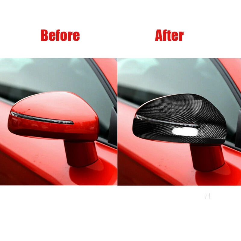 Real Carbon Fiber Car Side Rearview Mirror Cover For TT TTS 2008-2014 For Audi R8 2007-2011 Cap Spare Replace Parts Accessories