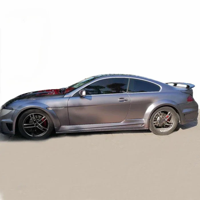 Body kit for BMW 6 series E64 bumpers wide flare carbon fiber front lip side skirts and wing spoiler engine hood auto parts