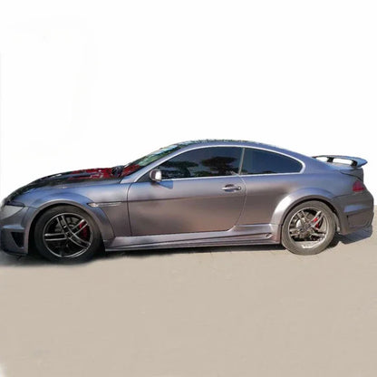 Body kit for BMW 6 series E64 bumpers wide flare carbon fiber front lip side skirts and wing spoiler engine hood auto parts