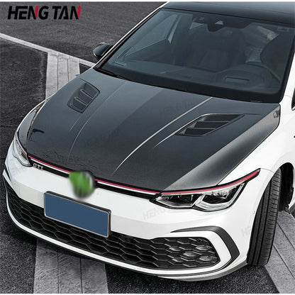 VW Golf 8 VII Volkswagen MK8 R GTI Carbon fiber hood engine cover carbon fiber engine cover The hood of an automobil