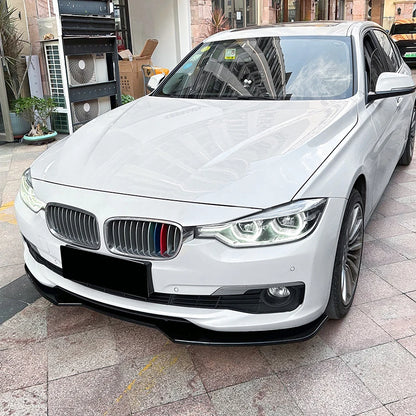 Car Front Bumper Lip Spoiler Diffuser Splitters Body Kit Aprons Cover Guard Trim For BMW 3 Series F30 F31 2013-2019