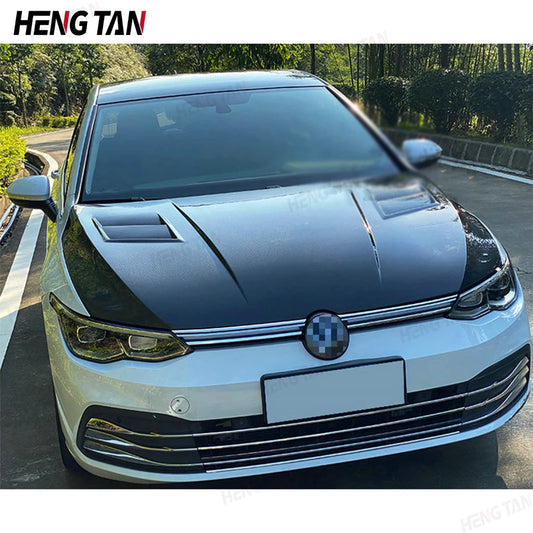 Volkswagen VW Golf 8 VII  MK8  Rline GTI Carbon fiber hood engine cover carbon fiber engine cover The hood of an automobil