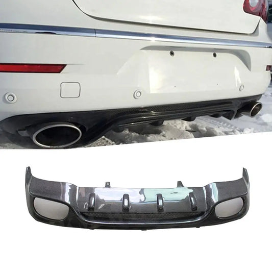 Rear Lip Diffuser Spoiler for Volkswagen Passat CC VW CC 2010-2014 Carbon Fiber Molding Bumper Lip Car Styling