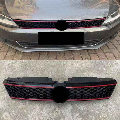 Volkswagen VW Jetta GLI Mk6 2012 2013 2014 ABS Front Bumper Mask Mesh Cover Racing Grille Honeycomb Grill Center Grille