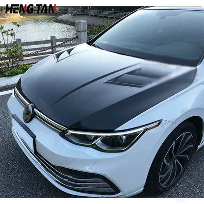 Volkswagen VW Golf 8 VII  MK8  Rline GTI Carbon fiber hood engine cover carbon fiber engine cover The hood of an automobil