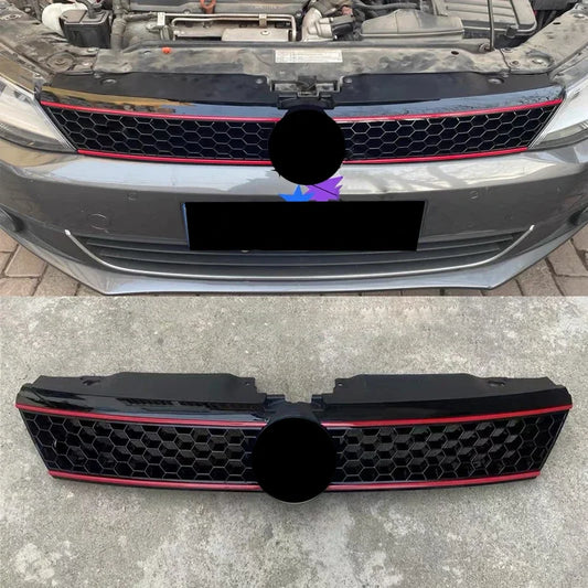 Volkswagen VW Jetta GLI Mk6 2012 2013 2014 ABS Front Bumper Mask Mesh Cover Racing Grille Honeycomb Grill Center Grille