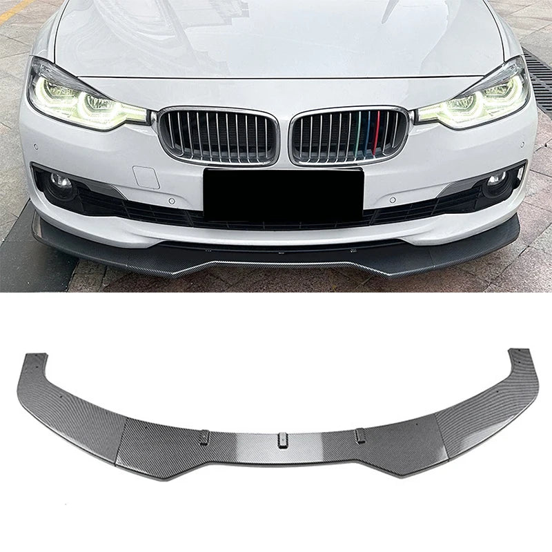 Car Front Bumper Lip Spoiler Diffuser Splitters Body Kit Aprons Cover Guard Trim For BMW 3 Series F30 F31 2013-2019