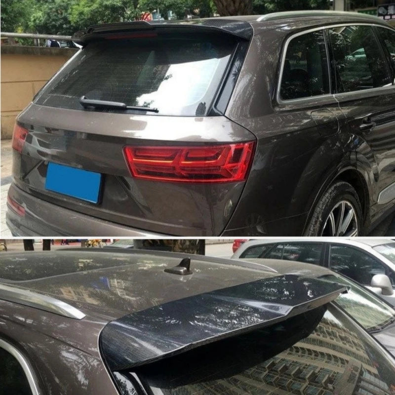 Spoiler For Audi Q7 Upper Spoiler Fixed Air Spoiler Carbon Fiber Pressure Spoiler