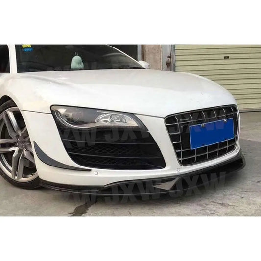 Carbon Fiber Front Bumper Lip Spoiler Chin Splitters For Audi R8 V8 V10 2008 - 2015 Car