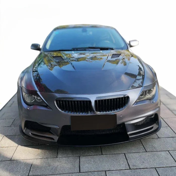 Body kit for BMW 6 series E64 bumpers wide flare carbon fiber front lip side skirts and wing spoiler engine hood auto parts